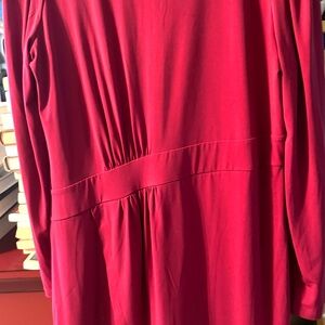 Like NEW: Michael Kors raspberry pink Long-Sleeve Dress 💗 VERY flattering!!